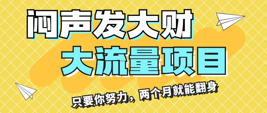 （11688期）闷声发大财，大流量项目，月收益过3万，只要你努力，两个月就能翻身-苏武资源网